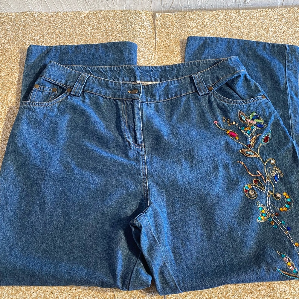 Lew magram collection denim high rise jeans